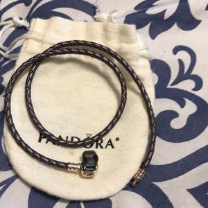 Pandora purple wrap bracelet